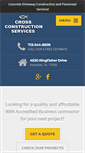 Mobile Screenshot of ccsconcretedriveways.com