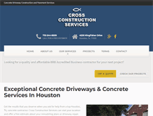 Tablet Screenshot of ccsconcretedriveways.com